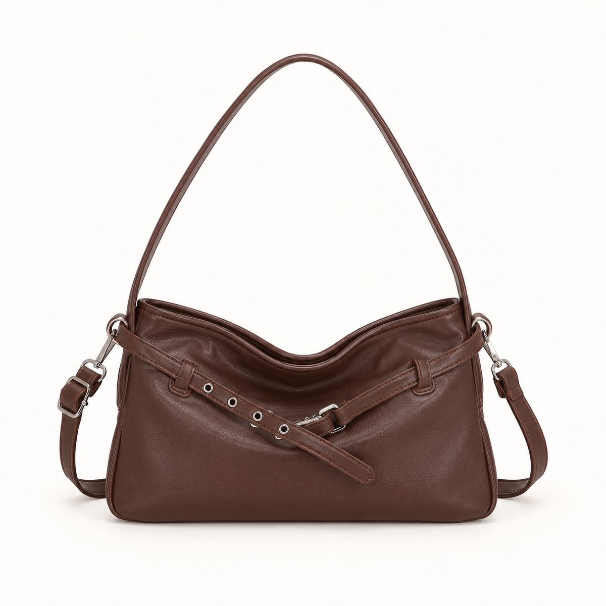 ALMA torba — Tamno braon, prednji prikaz