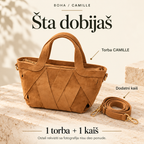 CAMILLE — sadržaj pakovanja: jedna torba i jedan dodatni kaiš; ostali rekviziti nisu uključeni.