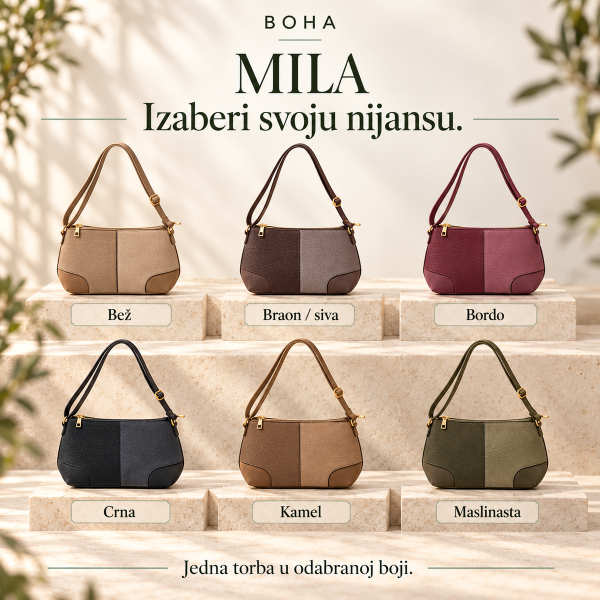 MILA — pregled svih šest boja