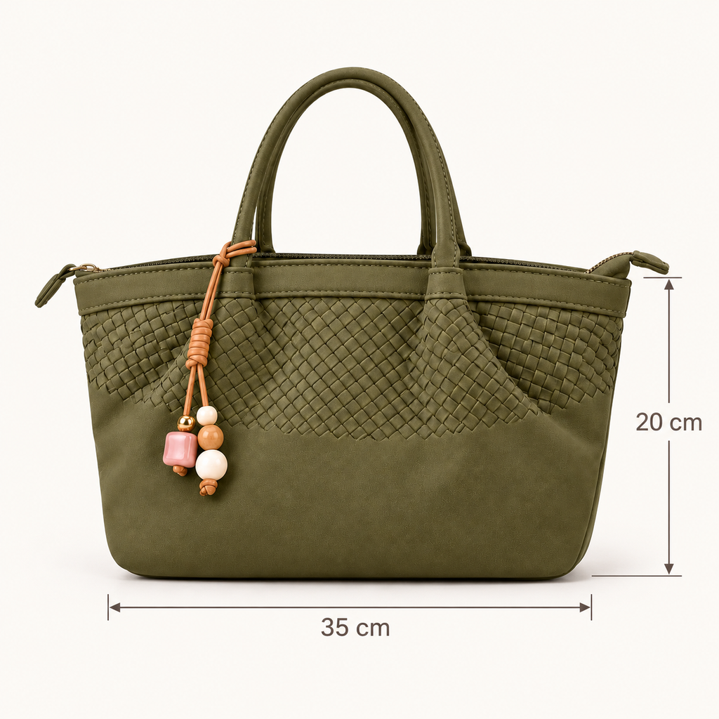 VALENTINA torba: širina 35 cm i visina tela torbe 20 cm, bez ručki